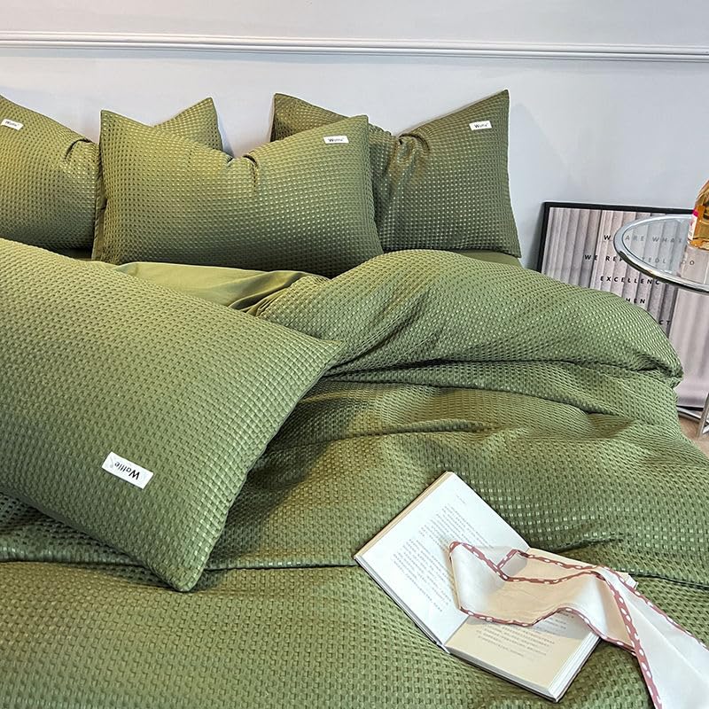 Amazon｜布団カバー 掛け布団カバー 170*210cm 無地 ワッフガー